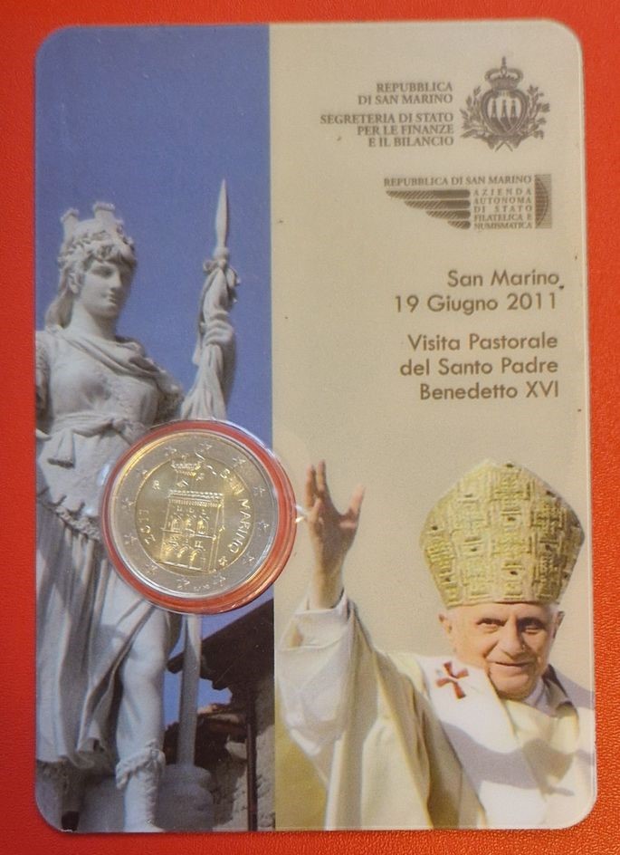  San Marino 2 Euro Gedenkmünze 2011 Münzenankauf Koblenz Frank Maurer Ai 587   