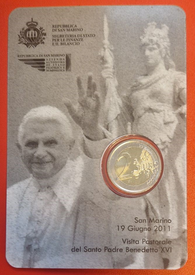  San Marino 2 Euro Gedenkmünze 2011 Münzenankauf Koblenz Frank Maurer Ai 587   