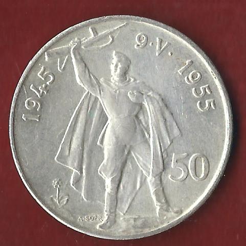  CESKOSLOVENSKA 50 KC 1955 Münzen und Goldankauf Koblenz Frank Maurer Ai 622   