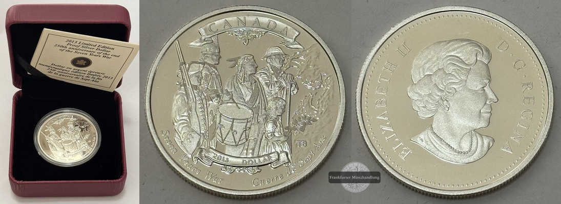  Kanada - 1 Dollar 2013 100. Jahrestag-Kanadische Arktisexped. KM#1387 FM-Frankfurt  Feinsilber:23g   