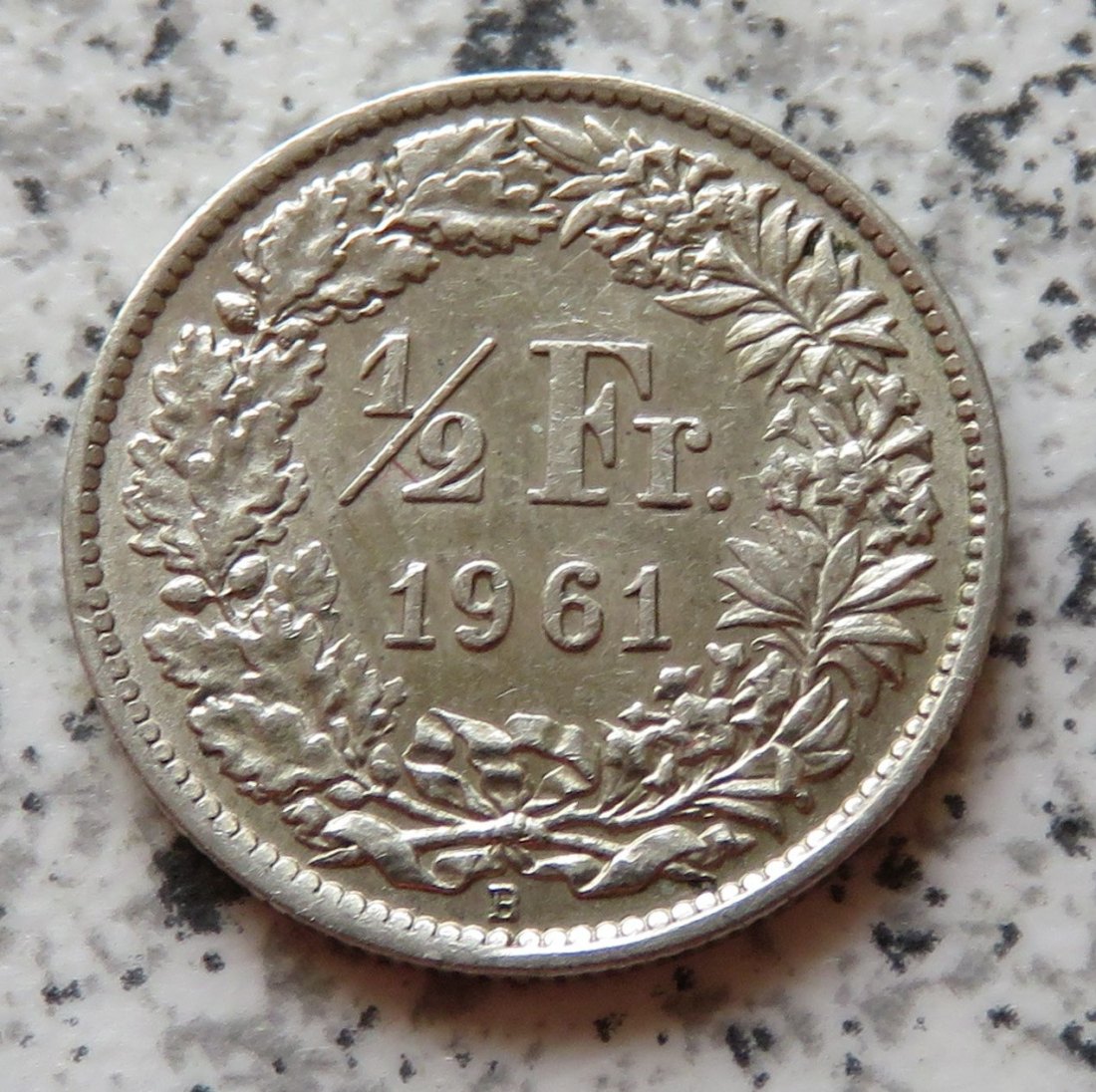  Schweiz 1/2 Franken 1961   