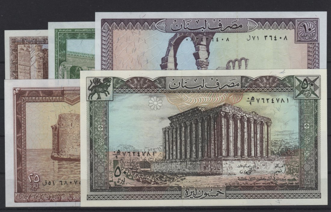  Libanon 1 - 1.000 Livres in kassenfrischer Erhaltung!   