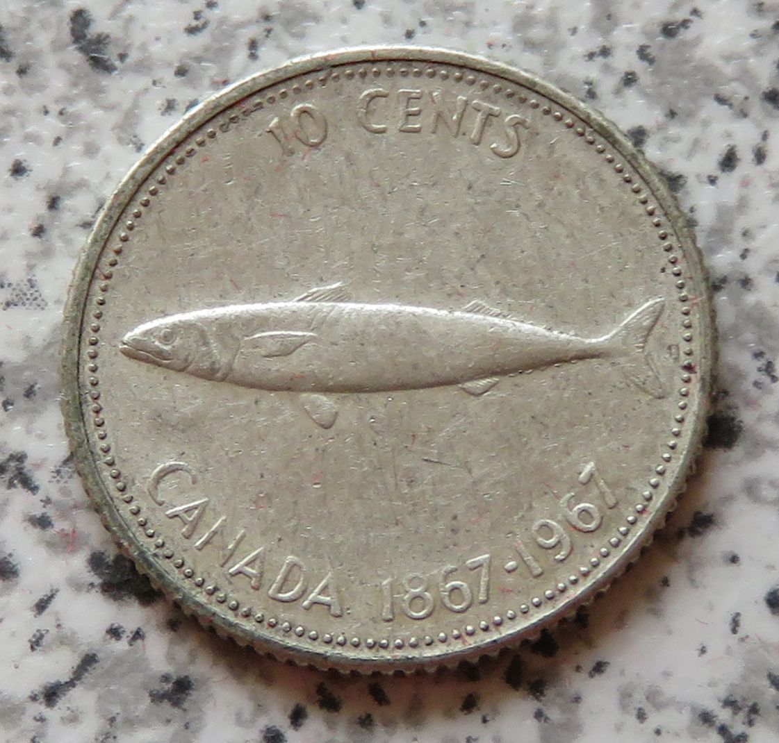  Canada 10 Cents 1967   