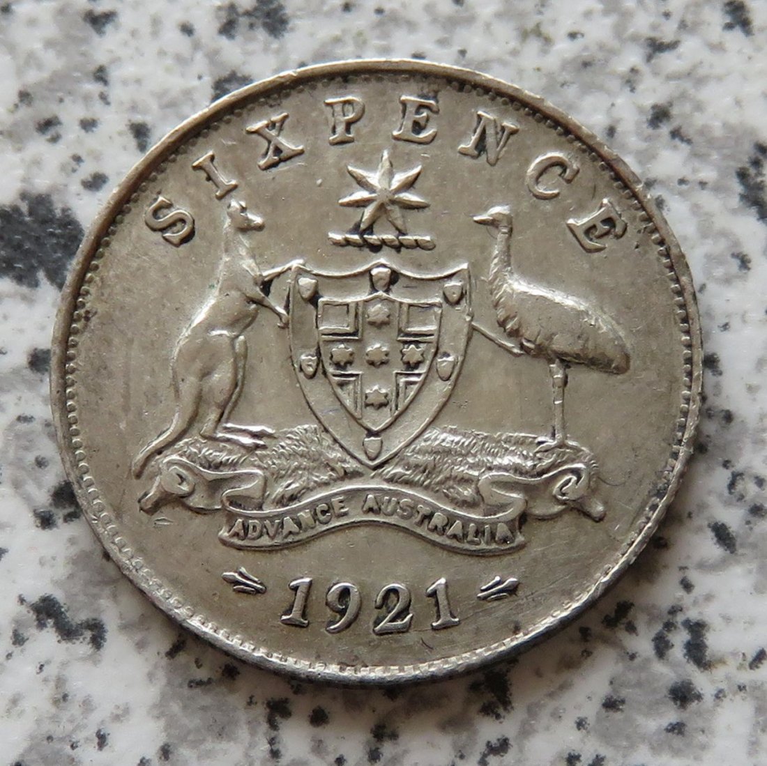  Australien 6 Pence 1921   