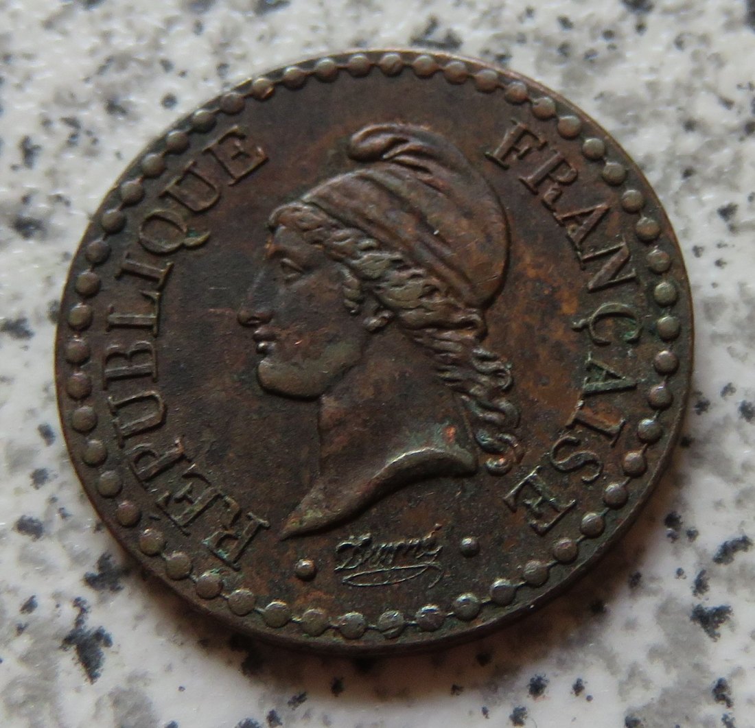  Frankreich 1 Centime 1848 A   