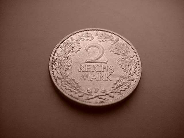 Weimarer Republik 2 Reichsmark 1925 F