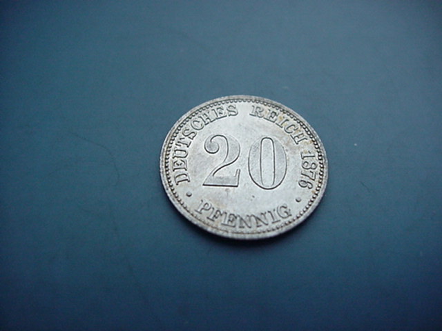 Kaiserreich 20 Pfennig 1876 B