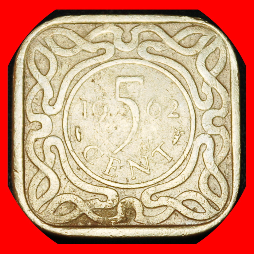  Ⰶ NETHERLANDS SHIP (1962-2021): SURINAME ★ 5 CENTS 1962! TYPE I+A!★LOW START ★ NO RESERVE!   