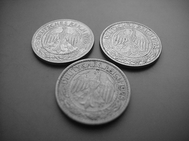  Weimar 3 x 50 Reichspfennig 1928 alle A   