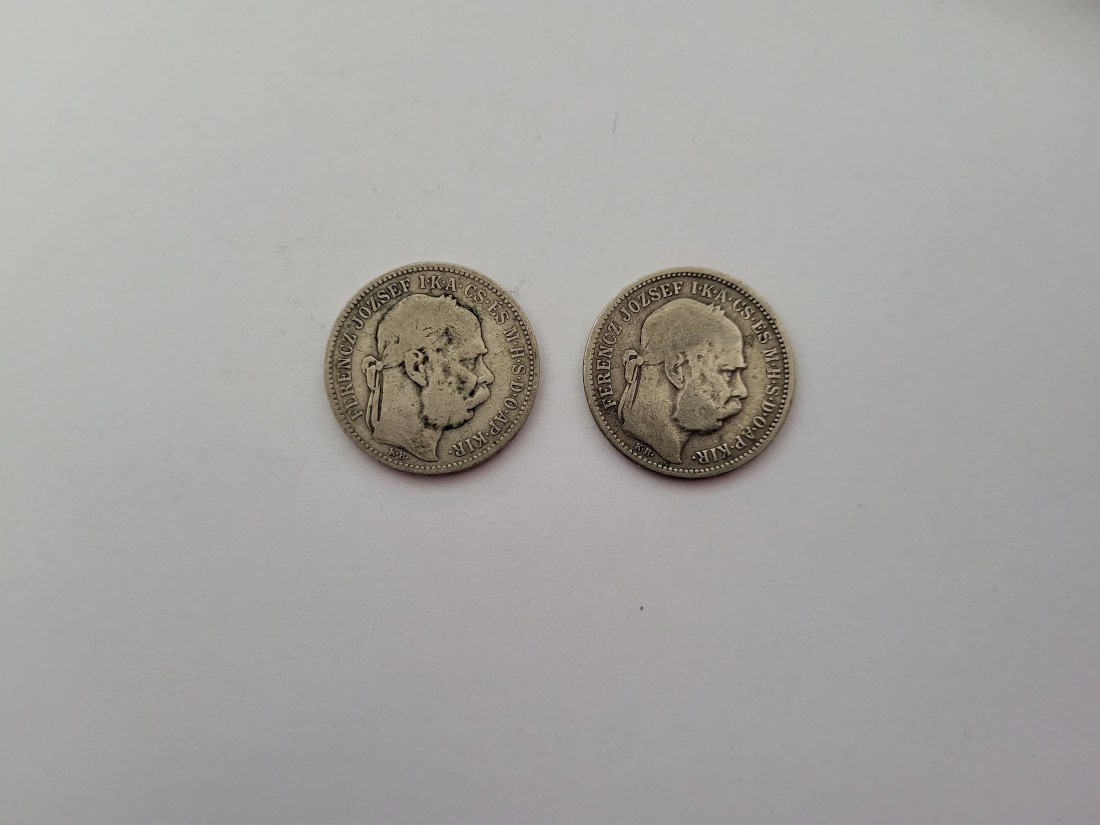  1 Korona 1893 1894 á 4,17g fein Ag Kronenwährung Ungarn Franz Joseph I. Spittalgold9800 (1277   