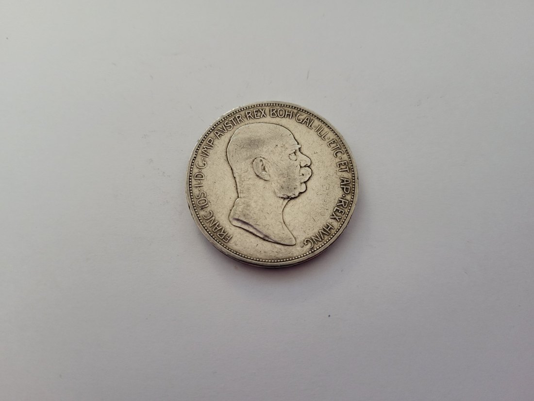  5 Kronen 1908 silber 21,6g fein Kronenwährung Österreich Franz Joseph I. Spittalgold9800 (4783)   
