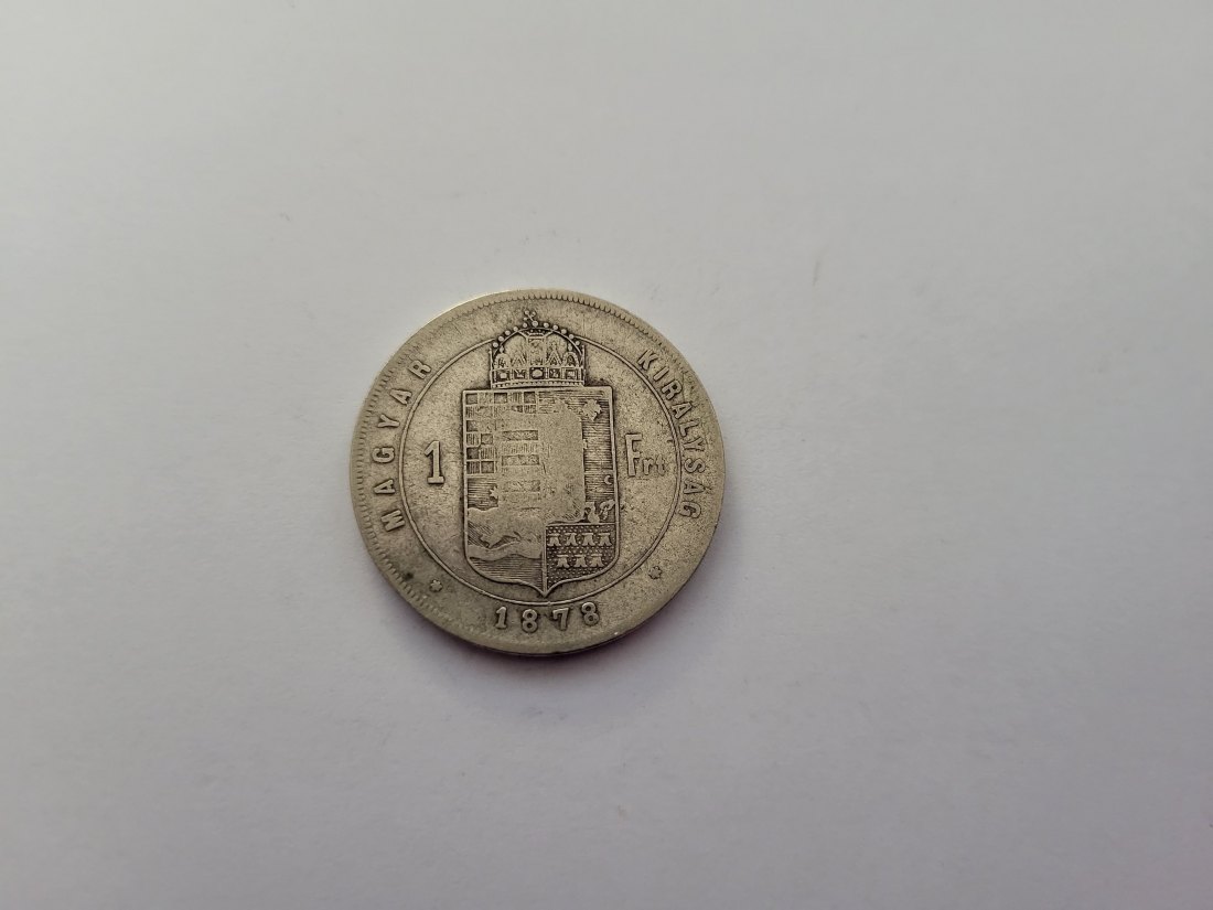 1 Forint 1878 11,11g fein silber Franz Joseph I. Österreich Ungarn Spittalgold9800 (1303   