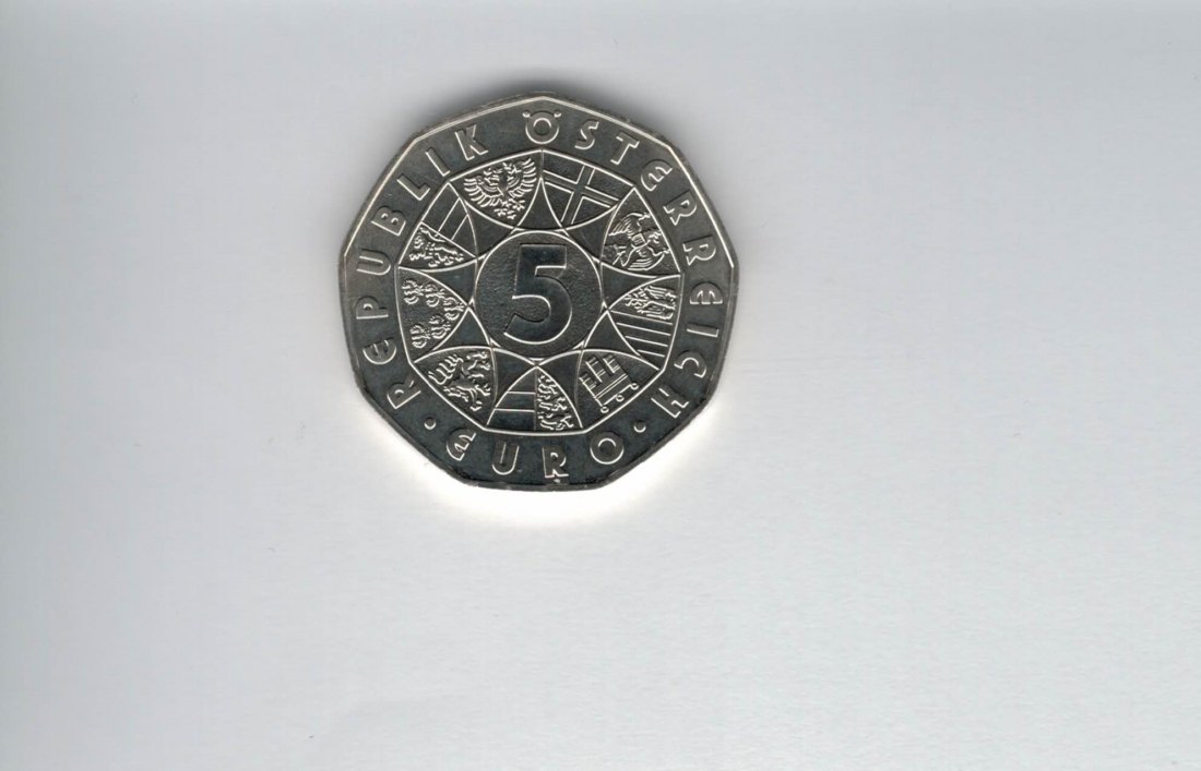  5 Euro 2005 Europahymne Österreich silber 8g Spittalgold9800 (04974/6)   