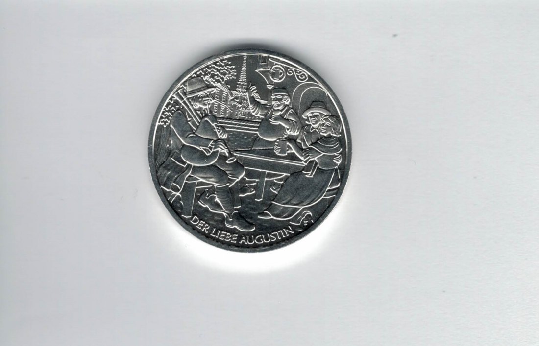  10 Euro 2011 Wien Der liebe Augustin Ag 925/16g fein Österreich Spittalgold9800 (4971   