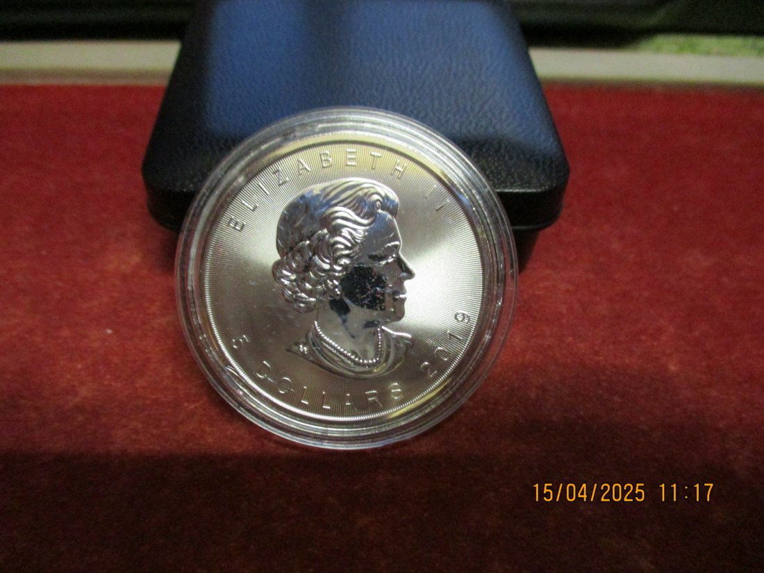  5 Dollars Kanada 2019 Farbmünze Silber 9999er 1 Oz siehe Foto - 1101053   