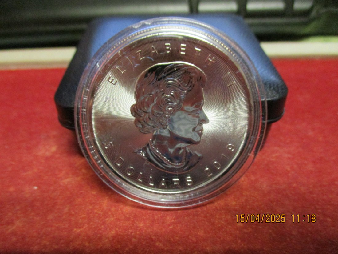  5 Dollars Kanada 2019 Farbmünze Silber 9999er 1 Oz siehe Foto - 1101053   