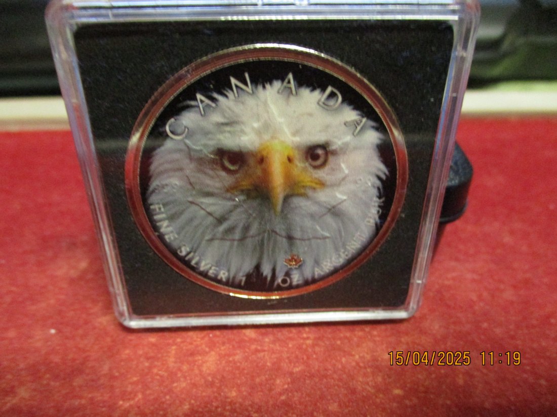  5 Dollars Kanada 2019 Farbmünze Silber 9999er 1 Oz siehe Foto - 1101053   