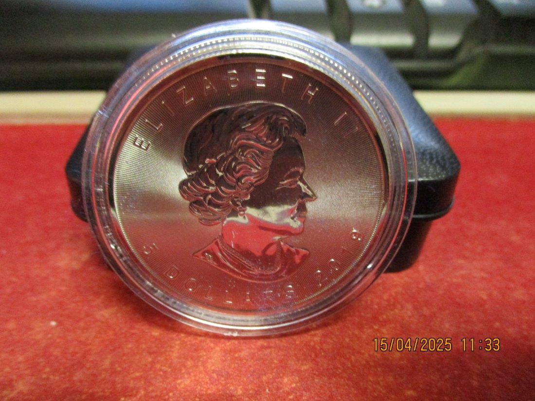  5 Dollars Kanada 2019 Farbmünze Silber 9999er 1 Oz siehe Foto - 1101053   