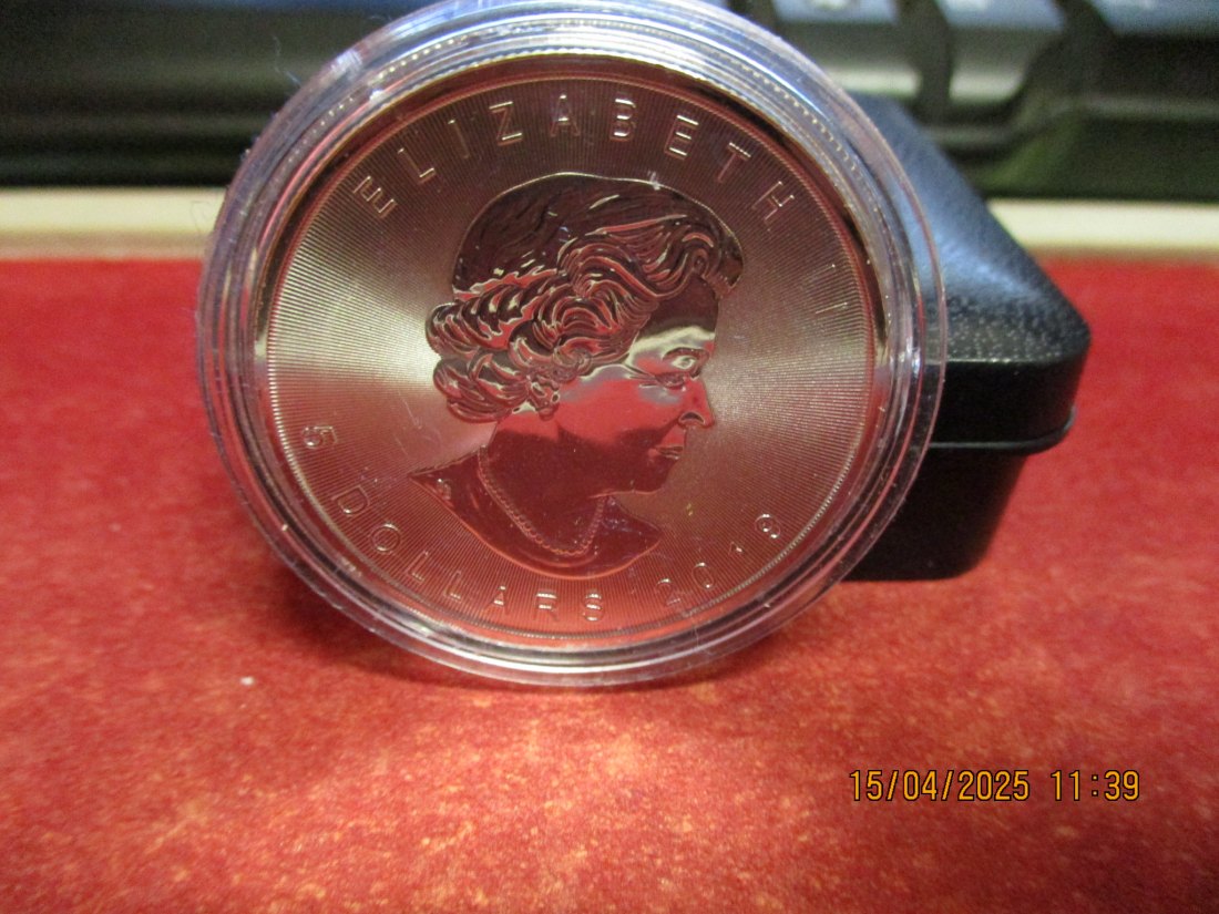  5 Dollars Kanada 2019 Farbmünze Silber 9999er 1 Oz siehe Foto - 1101053   