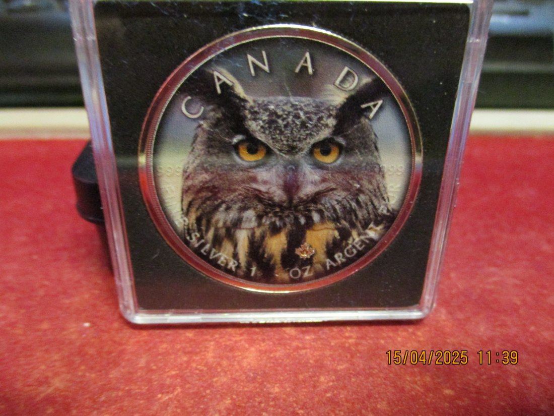  5 Dollars Kanada 2019 Farbmünze Silber 9999er 1 Oz siehe Foto - 1101053   