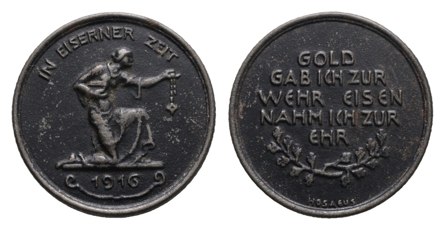  Medaille 1916, Eisen; 19,96 g, Ø 41 mm   