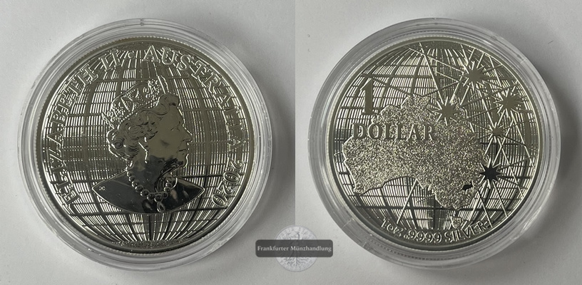  Australien 1 Dollar 2020 Beneath the Southern Skies KM#3884 FM-Frankfurt Feinsilber: 31,06g   
