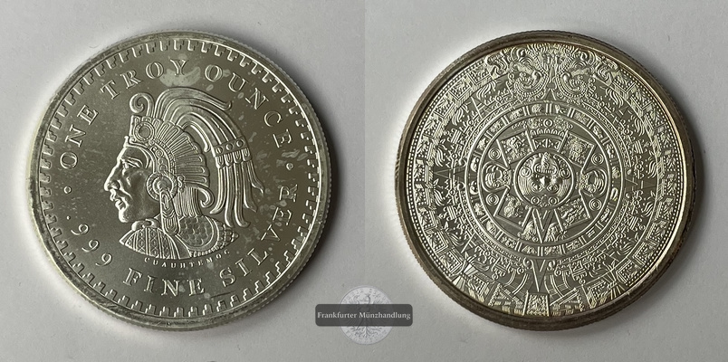  USA  1 Dollar  2018  Aztekenkalender  FM-Frankfurt  Feingewicht: 31,06g   