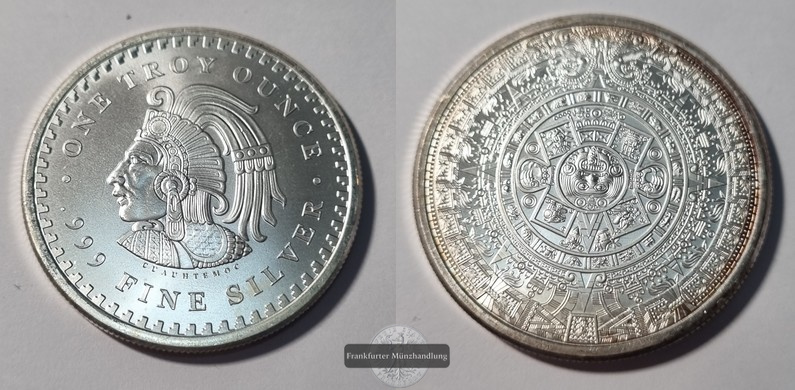 Mexiko 2020 1 Troy Ounce FM-Frankfurt Feinsilber:   