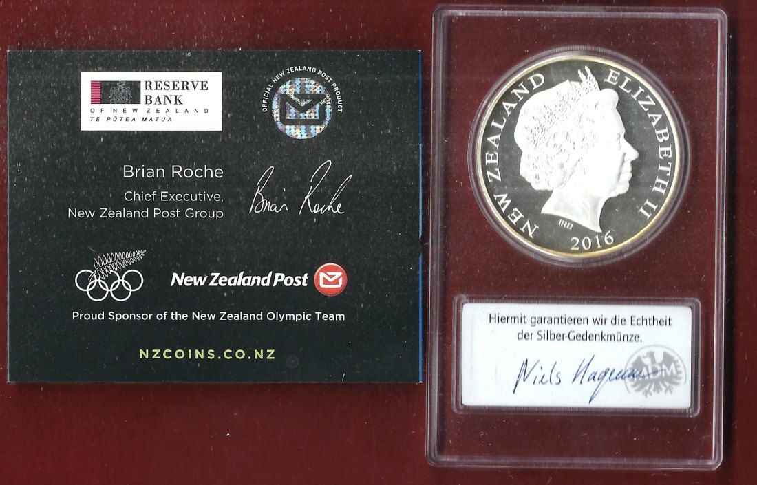  Welt Silberunzen 1 D.Neuseeland 2016 Proof Münzenankauf Koblenz Frank Maurer AI624   