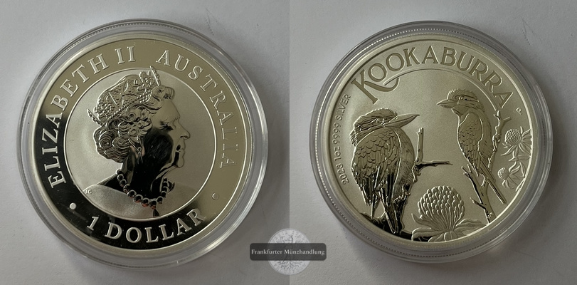  Australien  1 Dollar 2023  Kookaburra KM#4536 FM-Frankfurt  Feinsilber: 31,06g   