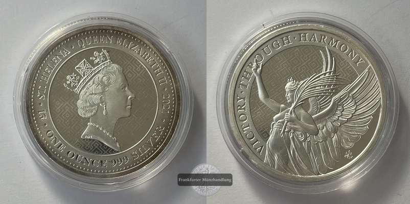  Saint Helena 1 Pound 2021 Victory FM-Frankfurt  Feingewicht: 31,06g   