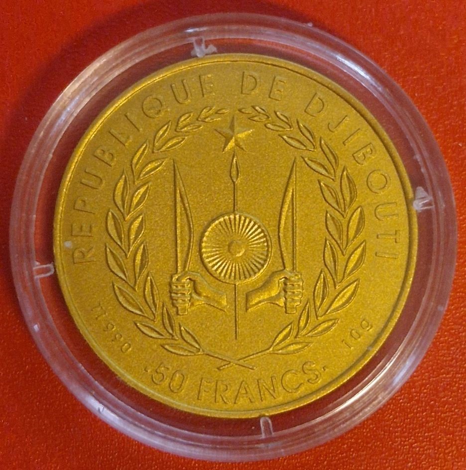  Djibouti 50 Francs 2020 Titanmünze Golden Gate Goldankauf Koblenz Frank Maurer Ai206   