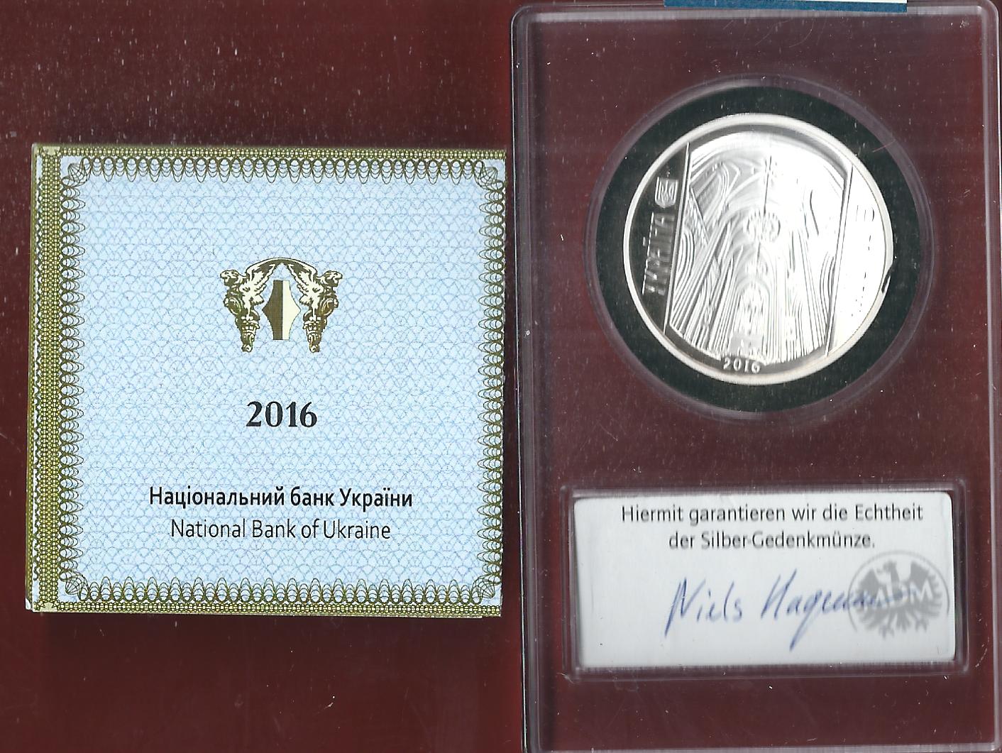  Welt Silberunzen Ukraine 2016 Proof Münzenankauf Koblenz Frank Maurer AI635   