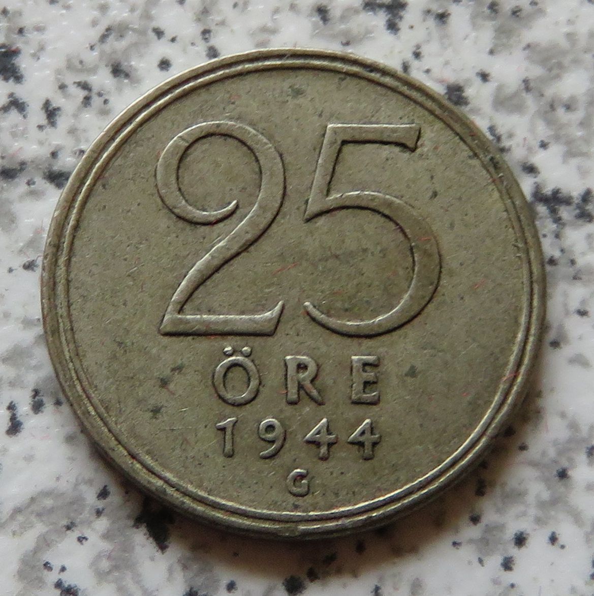  Schweden 25 Öre 1944   