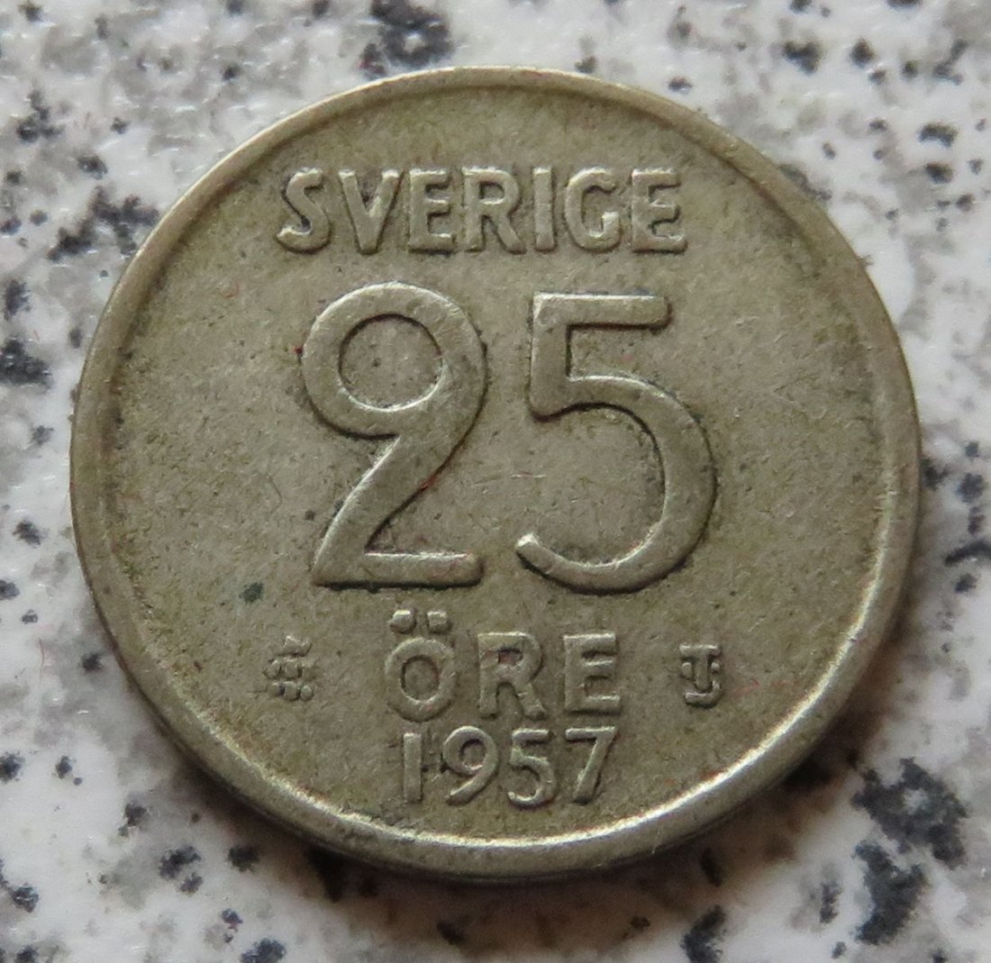  Schweden 25 Öre 1957   
