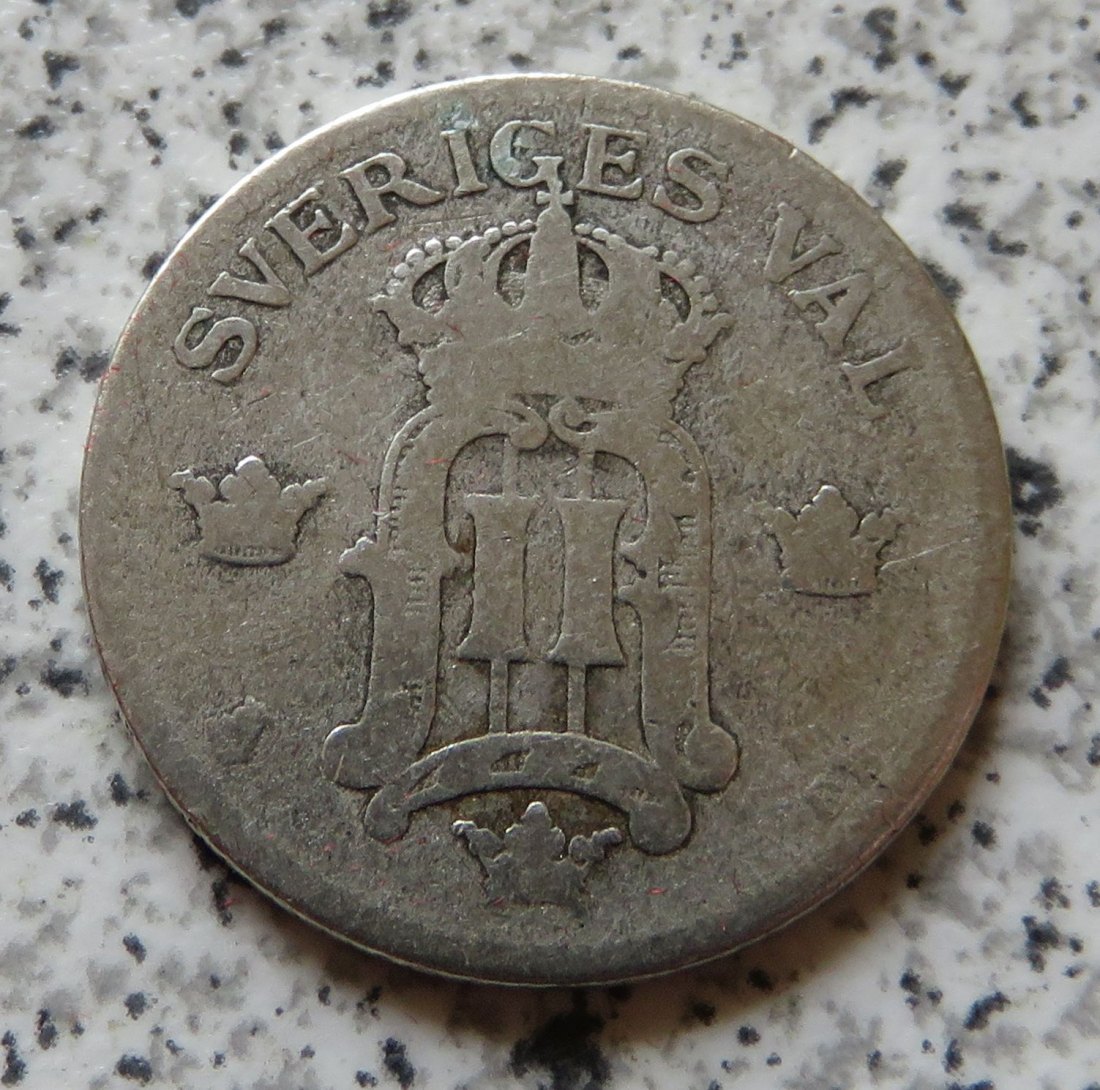  Schweden 50 Öre 1907, Belegstück   