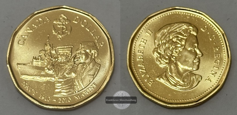  Kanada - 1 Dollar 2010 100. Jahrestag - Royal Canadian Navy  FM-Frankfurt KM#1017   