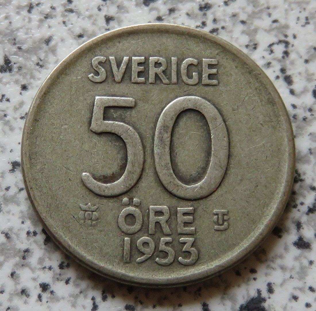  Schweden 50 Öre 1953   