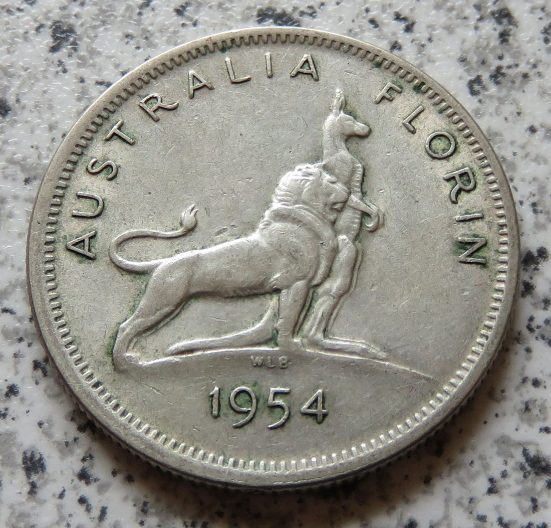  Australien 1 Florin 1954   