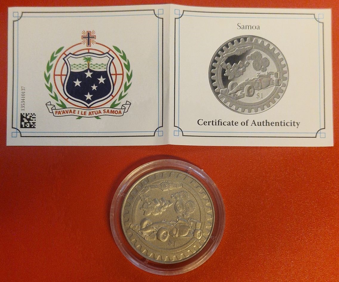  Solomon Island 1 Dollar 2021 Titanmünze Golden Gate Goldankauf Koblenz Frank Maurer Ai207   
