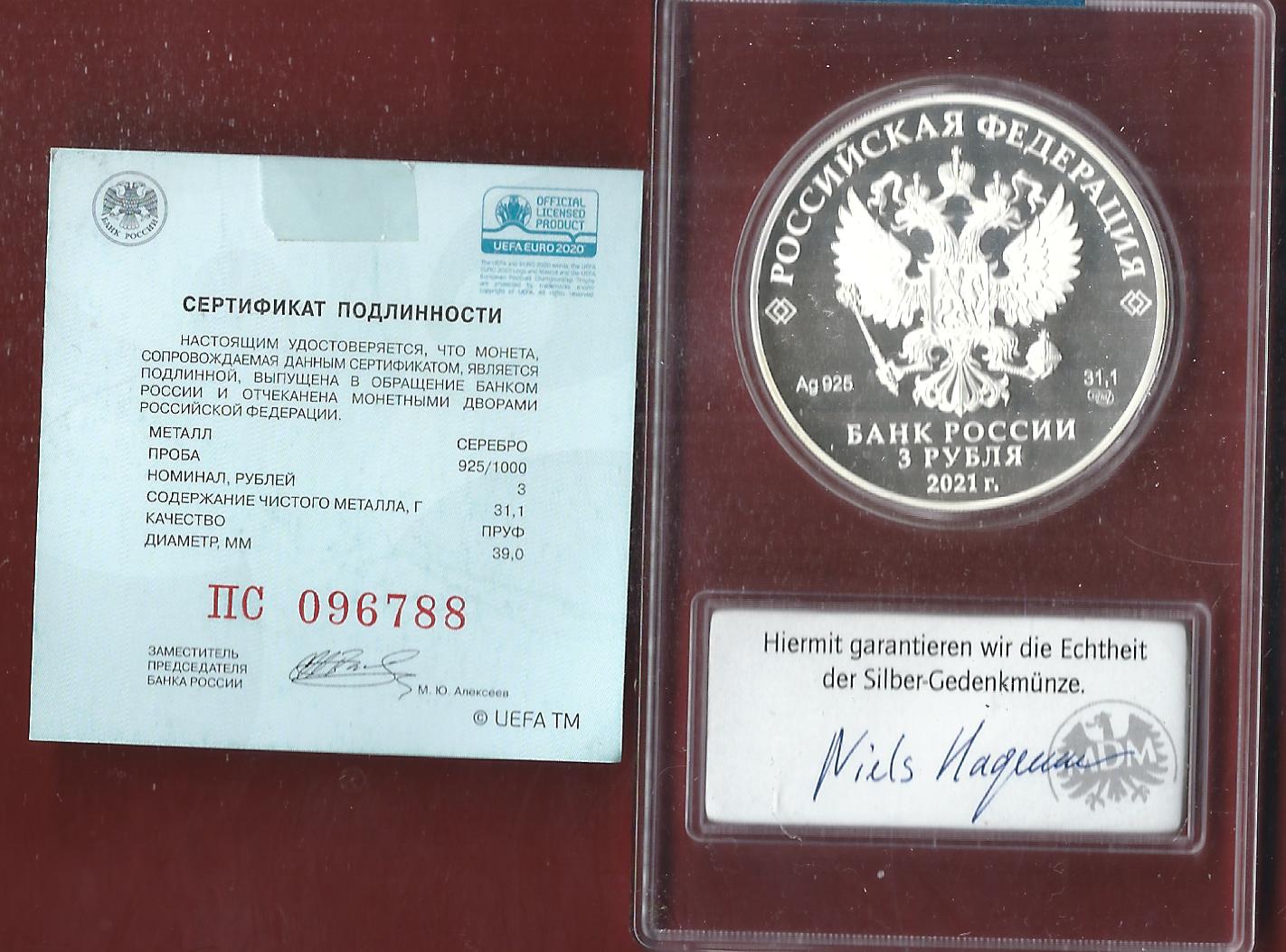  Welt Silberunzen 3 Rubel 2023 Proof Münzenankauf Koblenz Frank Maurer AI645   