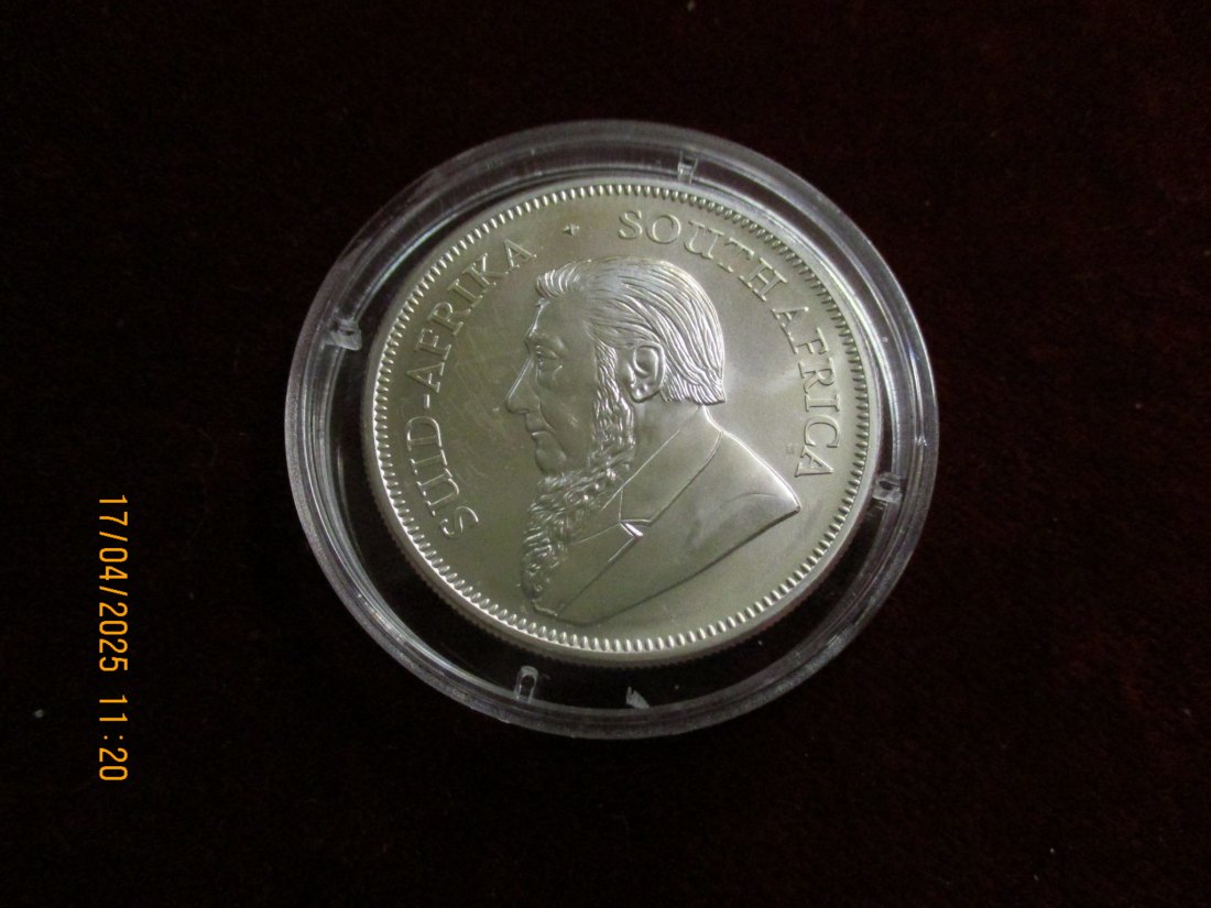  Krügerrand 2020 Süd Afrika 999er Silber Gewicht: 31,1 Gramm - 1101087 /B1   