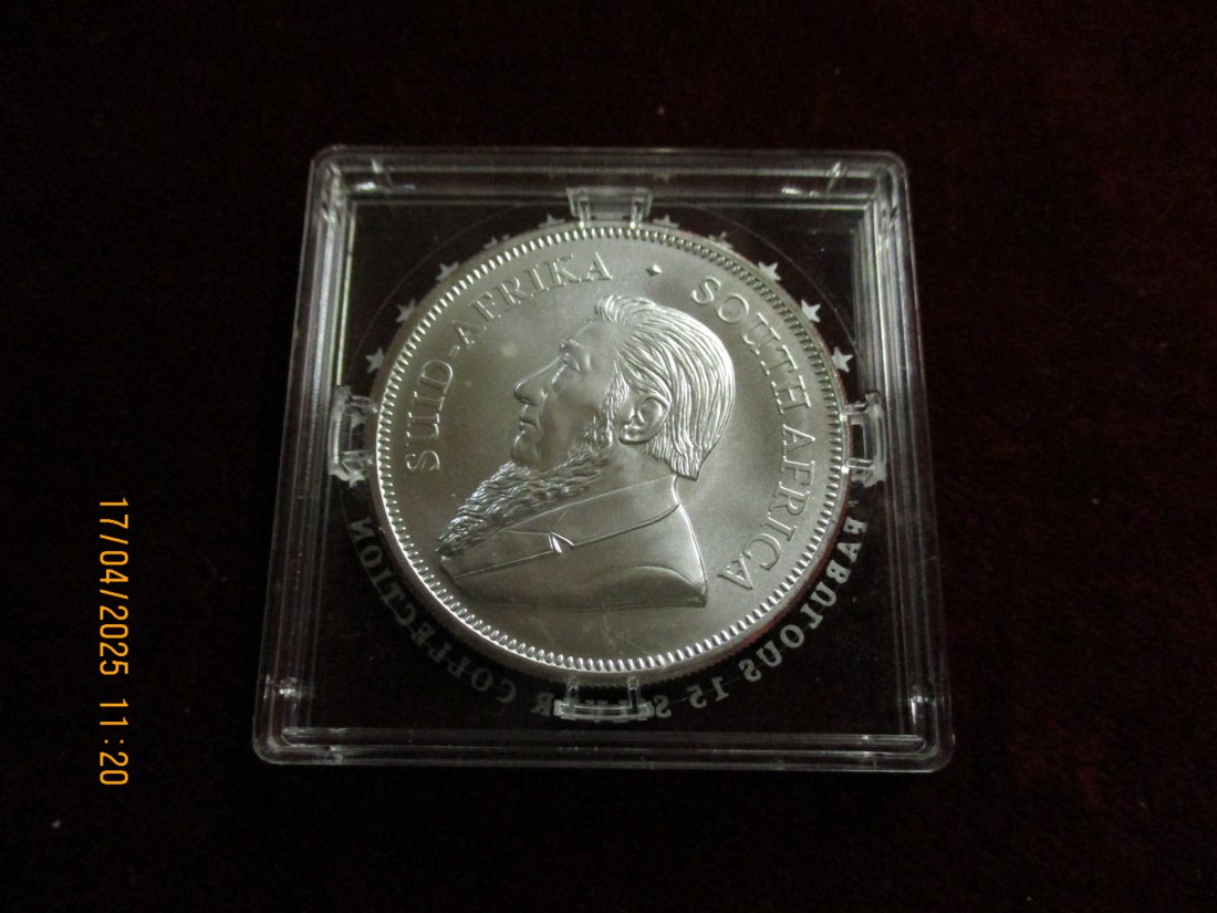  Krügerrand 2019 Süd Afrika 999er Silber Gewicht: 31,1 Gramm - 1101087 /B2   