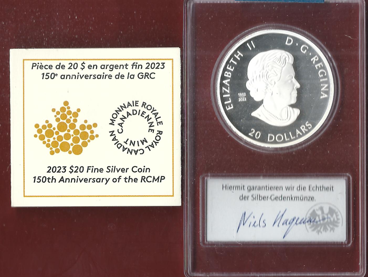  Welt Silberunzen 20 D.Canada 2023 Proof Münzenankauf Koblenz Frank Maurer AI646   