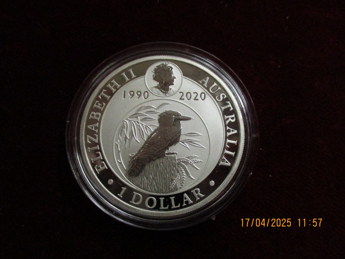  1 Dollar 2020 Kookaburra 9999er Silber Gewicht: 31,1 Gramm - 1101087 /B5   