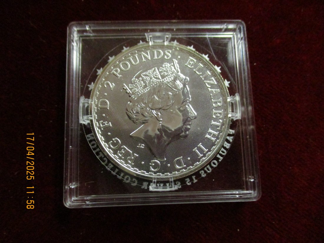  2 Pounds 2019 999er Silber Gewicht: 31,1 Gramm - 1101087 /B9   