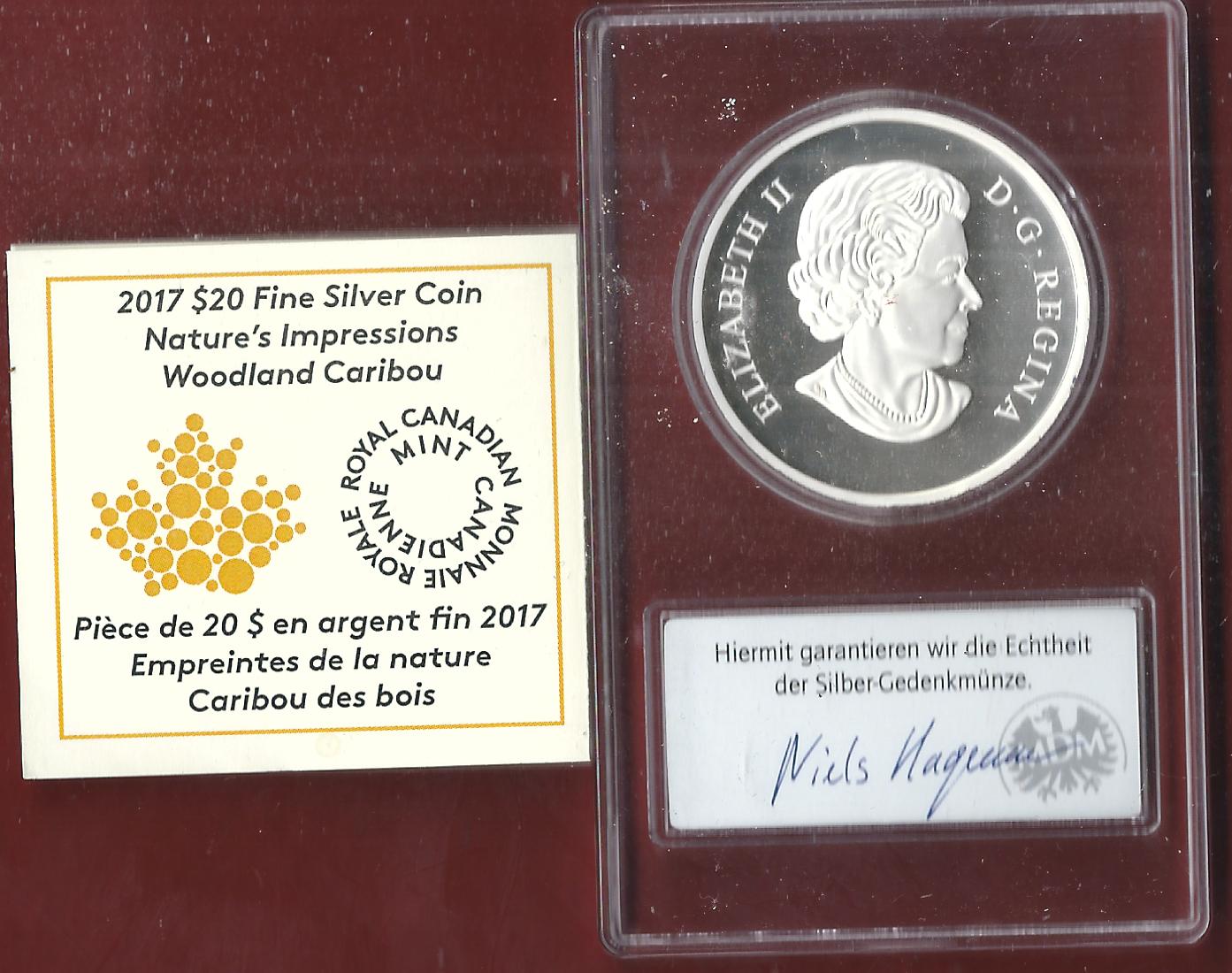  Welt Silberunzen 20 D.Canada 2017 Proof Münzenankauf Koblenz Frank Maurer AI652   