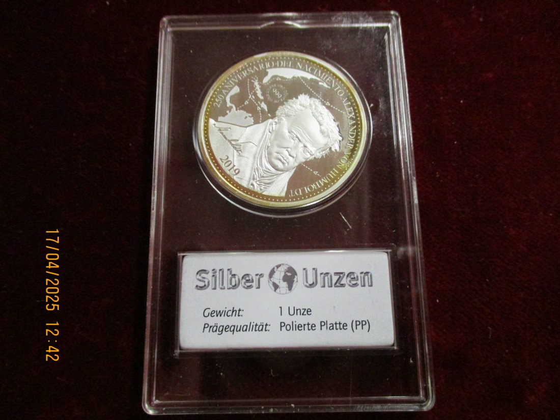  Nicaragua 2019 - 999er Silber - Gewicht: 31,1 Gramm /1101087 - C1   