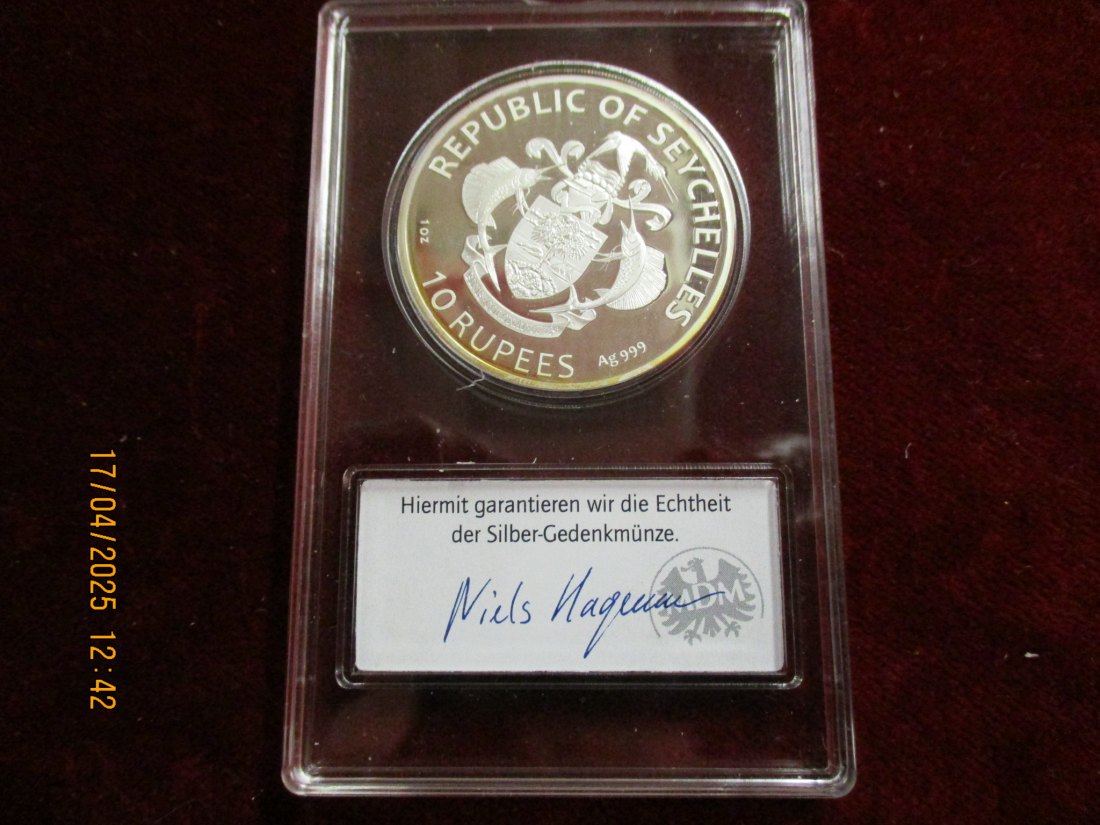  Seychellen 2019 - 999er Silber - Gewicht: 31,1 Gramm /1101087 - C1   