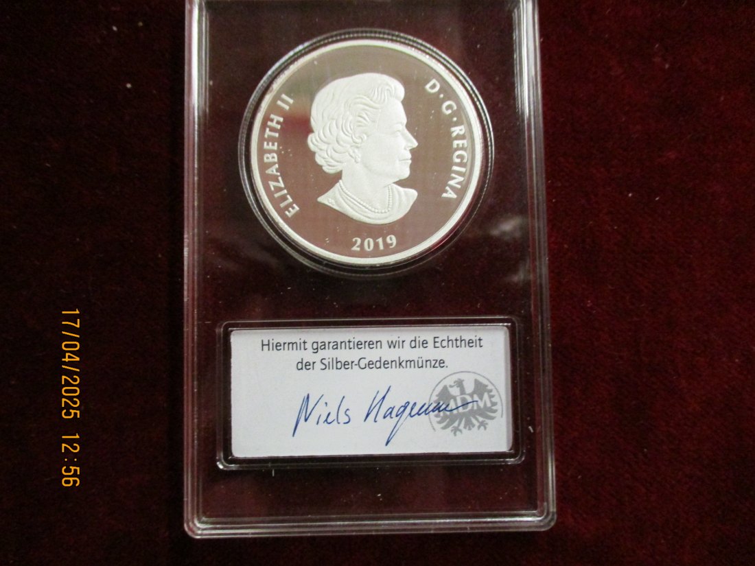 20 Dollars Kanada 2019 - 999,9er Silber - Gewicht: 31,1 Gramm /1101087 - C1   